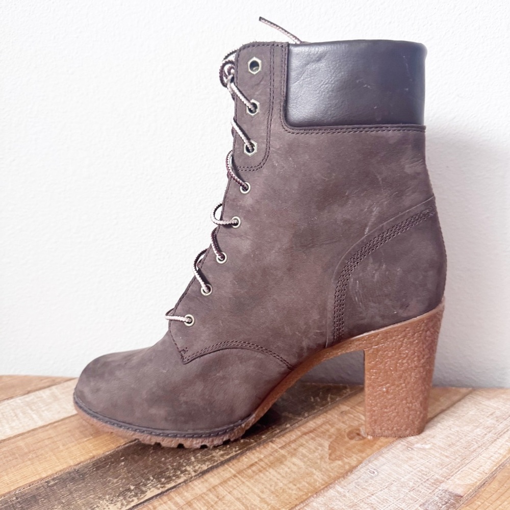 Timberland Glancy Boot in Dark Brown Nubuck - Picture 6 of 14
